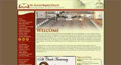 Desktop Screenshot of mtmoriahbaptist.net